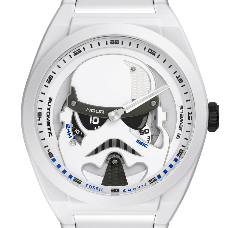 Fossil Limited Edition Star Wars Stormtrooper Automatic Resin Coated Stainless Steel Watch LE1171SET