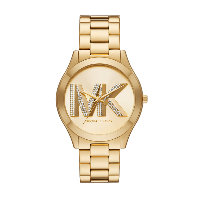 Michael Kors Slim Runway Three-Hand Gold-Tone Stainless Steel Watch MK4732