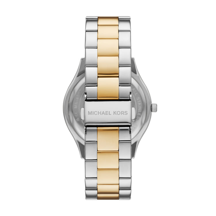 Michael Kors Slim Runway Three-Hand Two-Tone Stainless Steel Watch MK4735