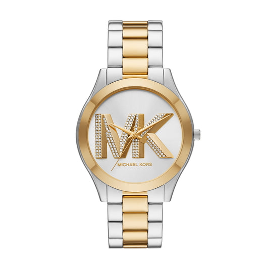 Michael Kors Slim Runway Three-Hand Two-Tone Stainless Steel Watch MK4735 watches item