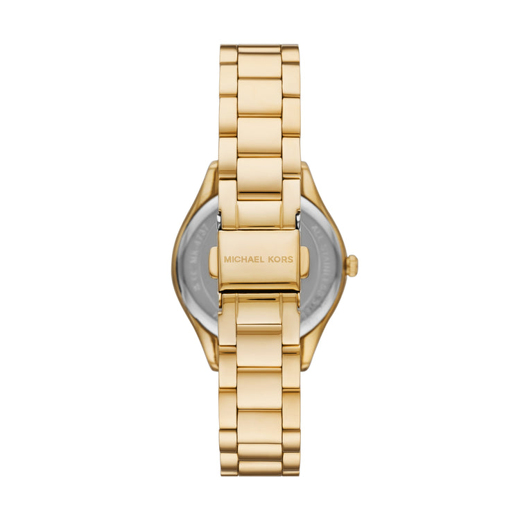 Michael Kors Lauryn Three-Hand Gold-Tone Stainless Steel Watch MK4737