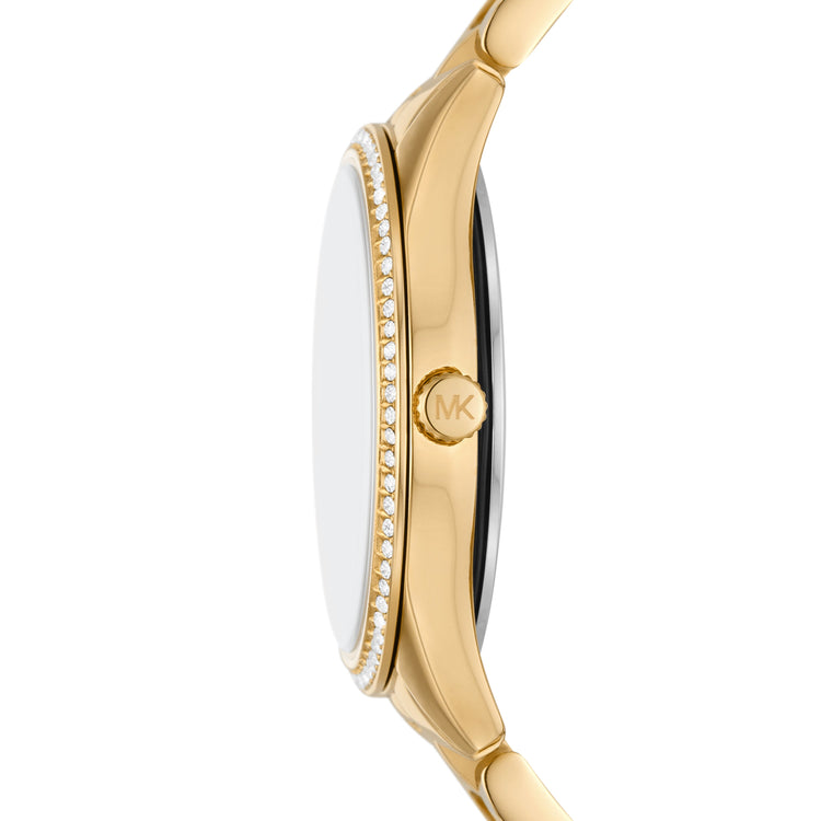 Michael Kors Lauryn Three-Hand Gold-Tone Stainless Steel Watch MK4737