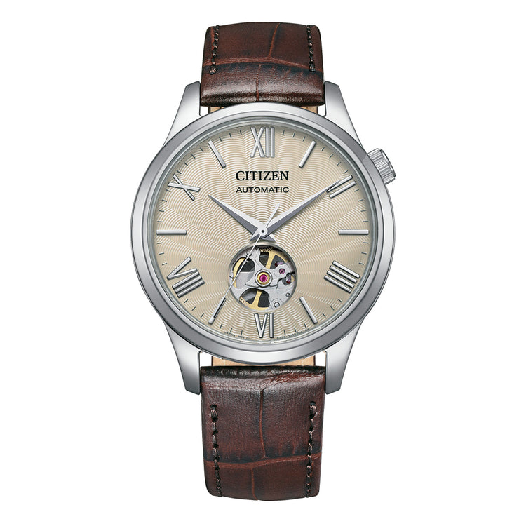 Citizen Dress NH9130-17A Silver and Brown Men's Watch
