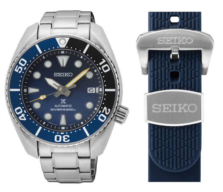 Seiko Prospex Noosa by Night Limited Edition Silver and Blue Men's Watch SPB347J