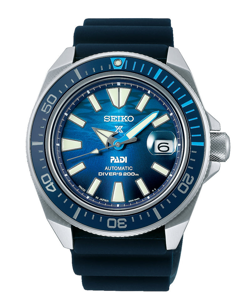 Seiko Prospex PADI Silver and Blue Men's Watch SRPJ93K