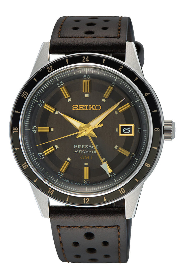 Seiko Presage Style 60s SSK013J Black and Brown Men's Watch
